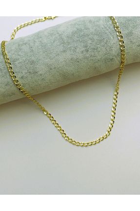 گردنبند استیل ( فولاد ) طلائی Pelek Butik - کد 905353573