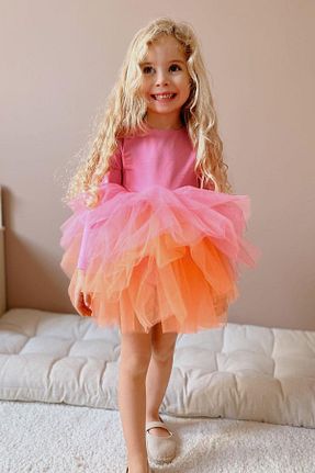 لباس صورتی بچه گانه بافتنی Le Mabelle - کد 787999568