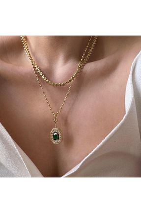 گردنبند استیل ( فولاد ) طلائی استیل (فولاد) VenüsDesign - کد 905375234