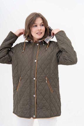 کاپشن خاکی زنانه بافتنی Butik - کد 905391186