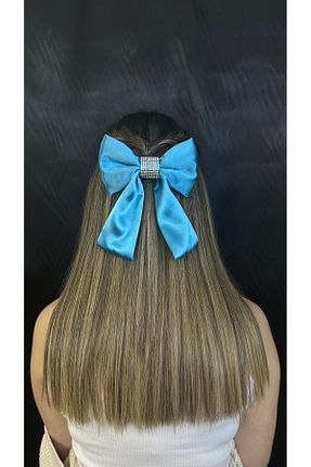 گیره سر آبی زنانه ساتن MegssStore - کد 905388972