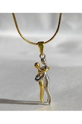 گردنبند استیل ( فولاد ) زرد زنانه استیل (فولاد) Glitterring - کد 904306723