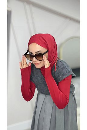 شال زرشکی زنانه Pierre Cardin - کد 905406193