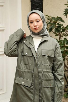 روسری خاکی پلی استر Hint İpek - کد 905406054