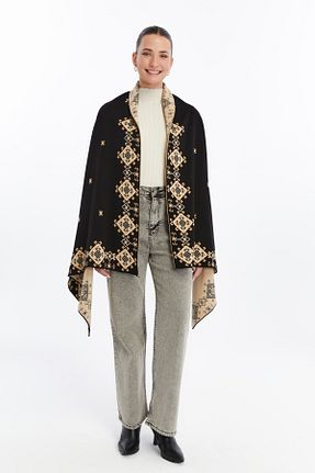 شال مشکی زنانه اکریلیک panşalço - کد 861946497