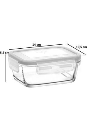 ظرف نگهداری سفید شیشه LAV - کد 341796069