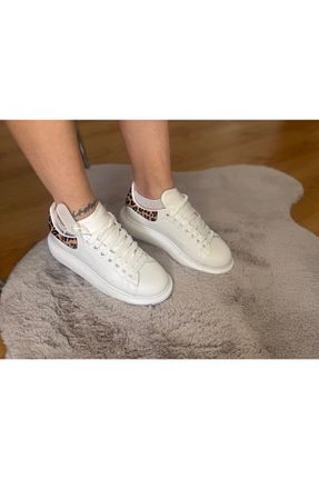 کفش اسنیکر سفید زنانه بند دار Butik - کد 905407795
