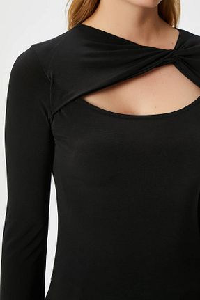 بلوز مشکی زنانه ساده Ritnice - کد 905422595