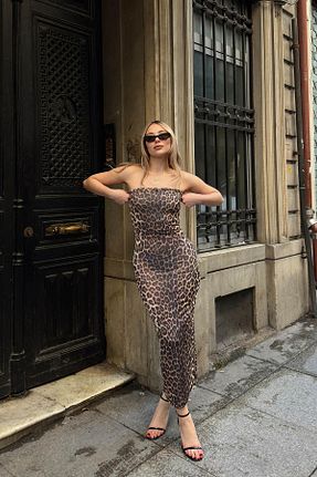 لباس قهوه ای زنانه بافتنی Swist - کد 905425282