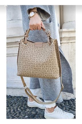 کیف دوشی سبز زنانه چرم مصنوعی Just Polo - کد 681638309