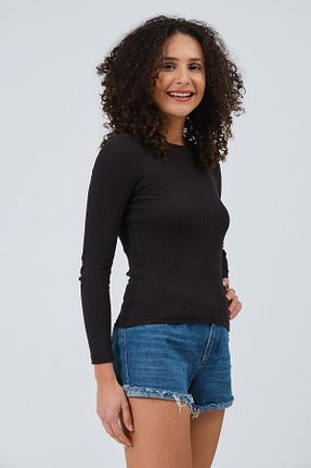 بلوز مشکی زنانه ساده PUNKY CAT - کد 905494387