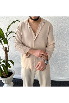 پیراهن بژ زنانه گشاد tetramoda - کد 905501708
