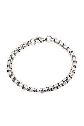 دستبند استیل (فولاد) طوسی مردانه استیل (فولاد) Siya Silver - کد 895951798