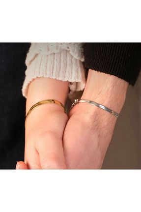 دستبند استیل (فولاد) طلائی استیل (فولاد) Odilia - کد 905505703
