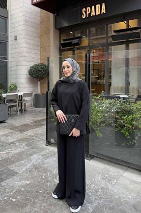تونیک مشکی زنانه جین Melike Tatar - کد 864689963