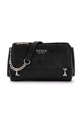کیف دوشی مشکی زنانه پلی اورتان Guess - کد 905525362