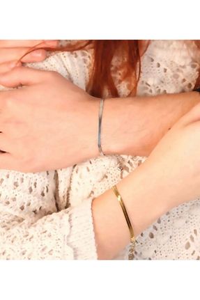 دستبند استیل (فولاد) طلائی استیل (فولاد) Odilia - کد 905505703