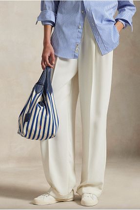 کیف دوشی سرمه ای زنانه Ralph Lauren - کد 905560739