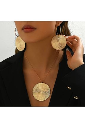 ست جواهر زرد زنانه فلزی GIFTPALACE - کد 905569840