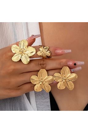 ست جواهر زرد زنانه فلزی GIFTPALACE - کد 905574696