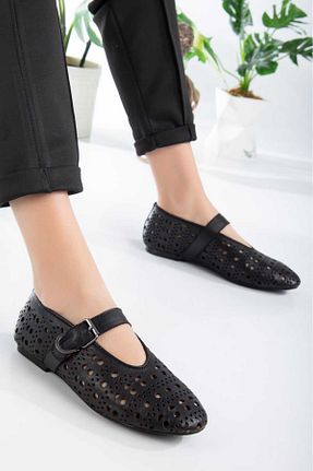 بابت مشکی زنانه چرم خالص derim shoes - کد 917434304