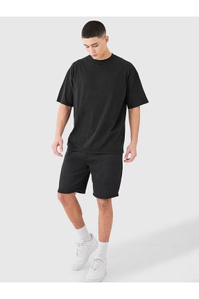 ست بالاتنه و پائین تنه مشکی مردانه بافتنی WEARTEX - کد 905596469