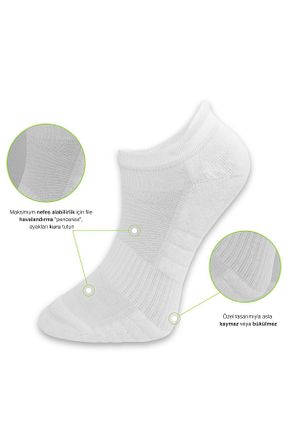 جوراب سفید زنانه پنبه ای DuraSocks - کد 794840152