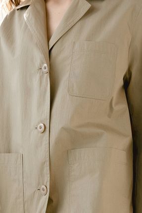 ترنچکت زرد زنانه پنبه ای Massimo Dutti - کد 905603969