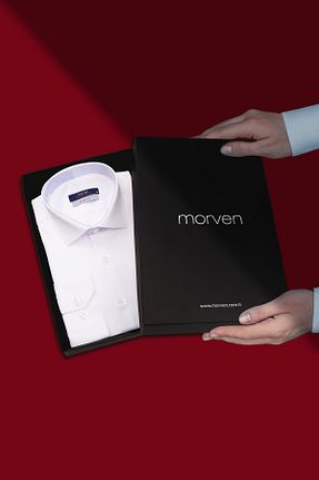 پیراهن سفید مردانه اسلیم فیت Morven - کد 266425317