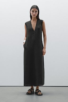 لباس مشکی زنانه بافتنی Massimo Dutti - کد 905604573