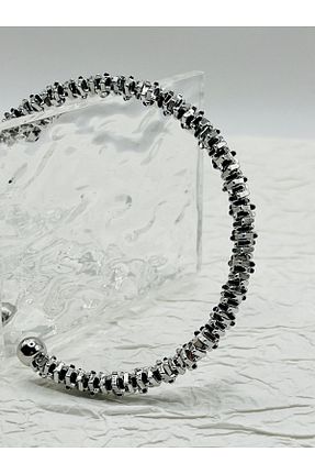 دستبند استیل (فولاد) طوسی استیل ضد زنگ AU Accessories - کد 897201403