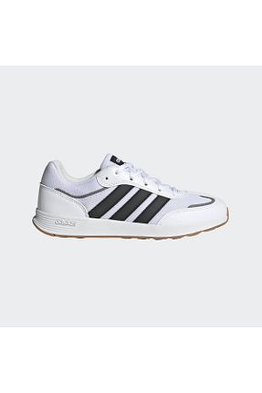 کفش اسنیکر سفید زنانه بند دار adidas - کد 887267380