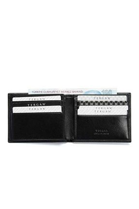 کیف پول مشکی مردانه ابعاد کوچک Tergan - کد 2476748