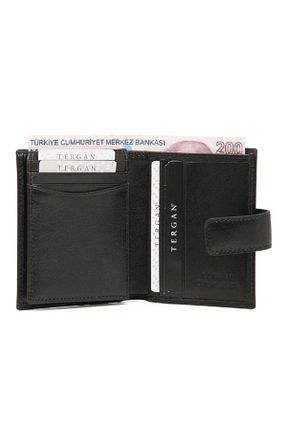 کیف پول مشکی مردانه ابعاد بزرگ Tergan - کد 40315639