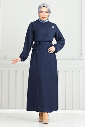 ست بالاتنه و پائین تنه سرمه ای زنانه بافتنی ModaMerve - کد 905643883