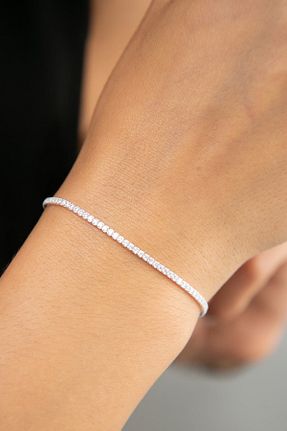 دستبند نقره نارنجی زنانه 925 عیار Elika Silver - کد 129746875