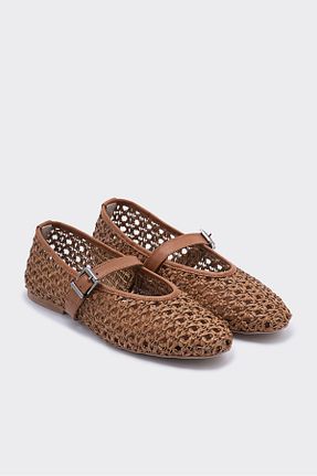 بابت قهوه ای زنانه چرم خالص SHOEMARK - کد 905646759