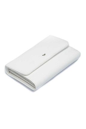 کیف پول سفید زنانه ابعاد بزرگ Tergan - کد 258509494