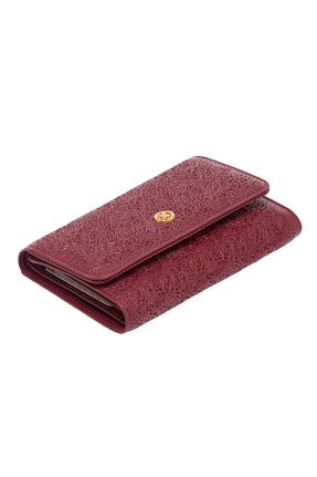 کیف پول زرشکی زنانه ابعاد کوچک Tergan - کد 864741852