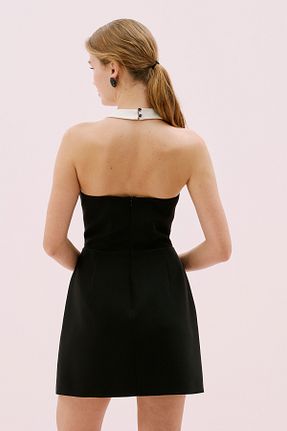 لباس مجلسی و فارغ التحصیلی مشکی زنانه Straplez Roman - کد 905658842
