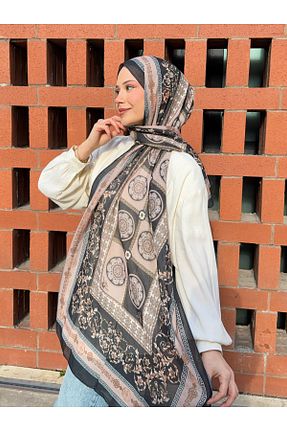 شال نارنجی زنانه پنبه ای Mira İpek - کد 903995289
