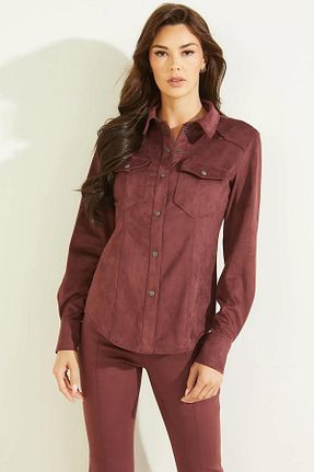 دامن زرشکی زنانه پارچه Guess - کد 826983509