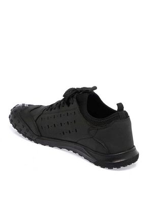 کفش اسنیکر مشکی مردانه چرم اصل Tergan - کد 869856238
