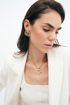 گردنبند جواهر طلائی زنانه روکش طلا Mon Reve - کد 844772996