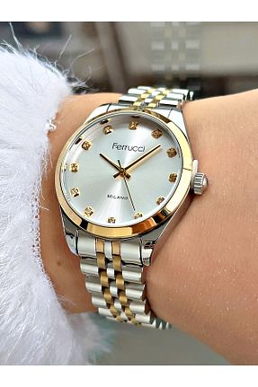 ساعت مچی طوسی زنانه 31-35 میلی متر Ferrucci - کد 905717986