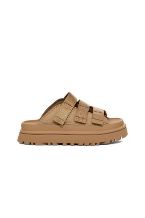 دمپائی بژ زنانه چرم خالص UGG - کد 905724493