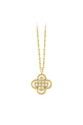 گردنبند طلا زرد زنانه 14 عیار Assos Pırlanta - کد 835441382