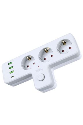 کابل افزودنی پریز گروهی سفید 3 Gold Step - کد 904918228