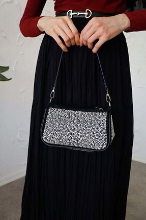 کیف دوشی مشکی زنانه جیر Poliyance - کد 917551146