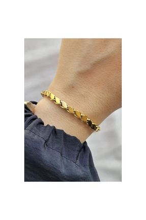 دستبند استیل (فولاد) زرد زنانه استیل (فولاد) Siya Silver - کد 905767708